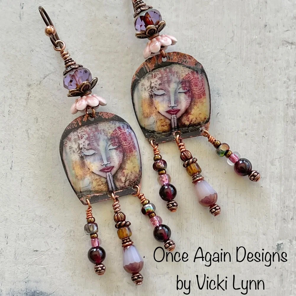 ARTISAN Earrings “Mindful Serenity” - Dangles - Picture 4 of 15